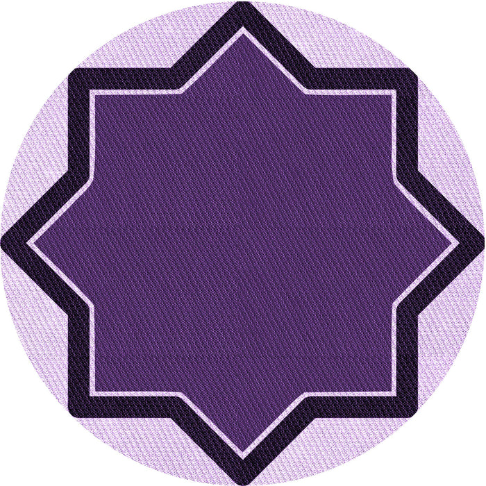 Square Machine Washable Transitional Purple Rug in a Living Room, wshpat533pur