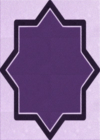 Machine Washable Transitional Purple Rug, wshpat533pur