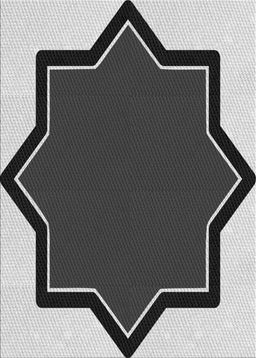 Patterned Charcoal Black Novelty Rug, pat533