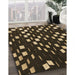 Machine Washable Transitional Brown Rug in a Family Room, wshpat534brn