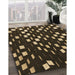 Patterned Brown Rug in Family Room, pat534brn