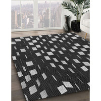 Patterned Platinum Gray Rug, pat534gry