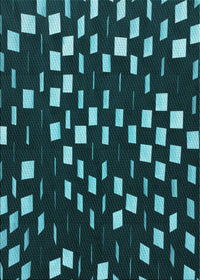 Machine Washable Transitional Deep Teal Green Rug, wshpat534lblu