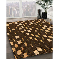 Patterned Light Brown Rug, pat534org