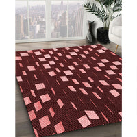 Patterned Red Rug, pat534rd