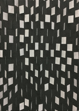 Patterned Black Novelty Rug, pat534