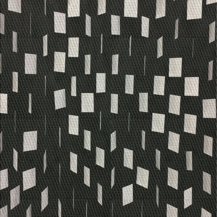 Patterned Black Novelty Rug, pat534