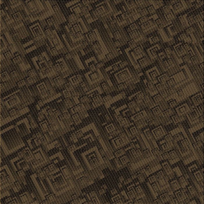 Round Patterned Midnight Gray Rug, pat535brn