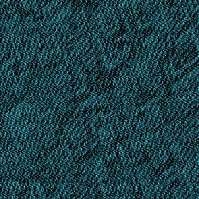 Patterned Teal Green Rug, pat535lblu