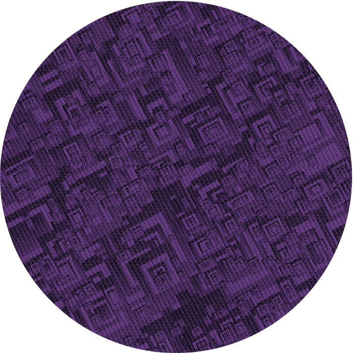 Square Machine Washable Transitional Deep Purple Rug in a Living Room, wshpat535pur