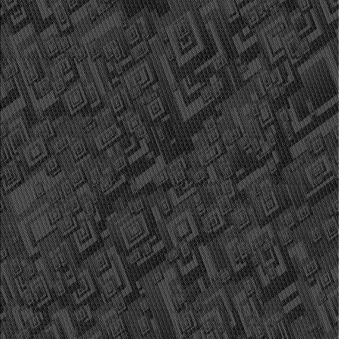 Patterned Black Novelty Rug, pat535