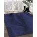 Machine Washable Transitional Night Blue Rug in a Family Room, wshpat536blu