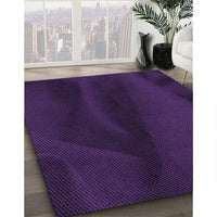 Patterned Deep Purple Rug, pat536pur