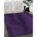 Machine Washable Transitional Deep Purple Rug in a Family Room, wshpat536pur