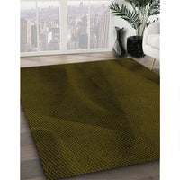 Patterned Dark Bronze Brown Rug, pat536yw