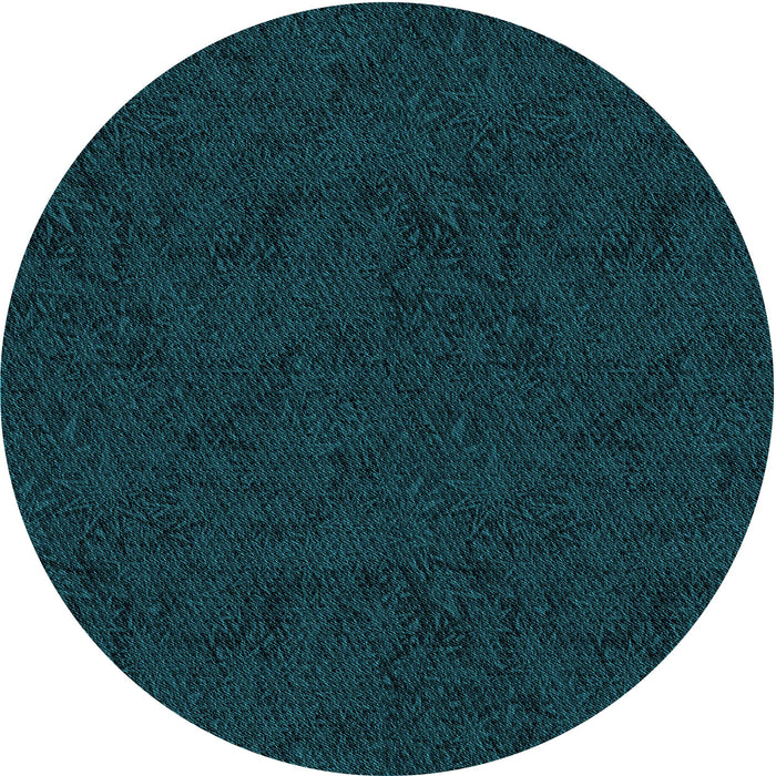 Square Machine Washable Transitional Teal Green Rug in a Living Room, wshpat537lblu