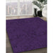 Patterned Deep Purple Rug in Family Room, pat537pur