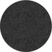 Sideview of Patterned Black Novelty Rug, pat537