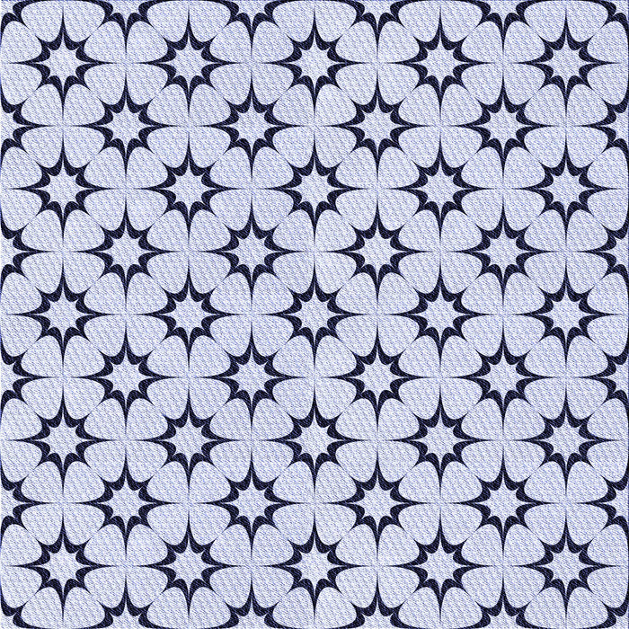 Round Patterned Lavender Blue Rug, pat538blu