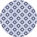 Square Patterned Lavender Blue Rug, pat538blu