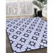 Machine Washable Transitional Lavender Blue Rug in a Family Room, wshpat538blu