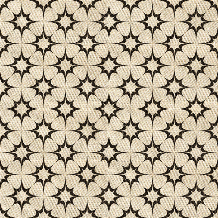 Round Patterned Wheat Beige Rug, pat538brn