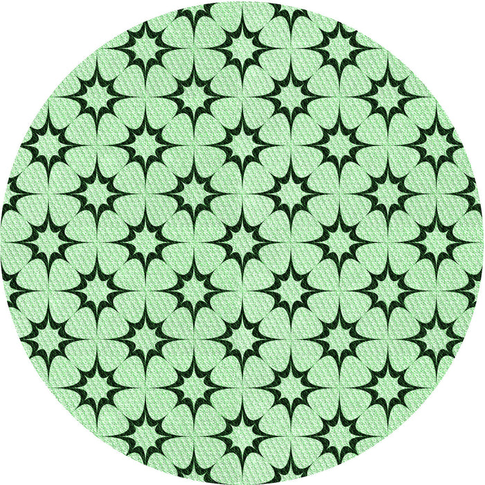 Square Machine Washable Transitional Mint Green Rug in a Living Room, wshpat538grn