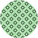 Square Machine Washable Transitional Mint Green Rug in a Living Room, wshpat538grn