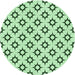 Square Patterned Mint Green Rug, pat538grn