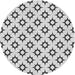Square Patterned Platinum Gray Rug, pat538gry