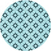 Square Patterned Deep-Sea Green Rug, pat538lblu