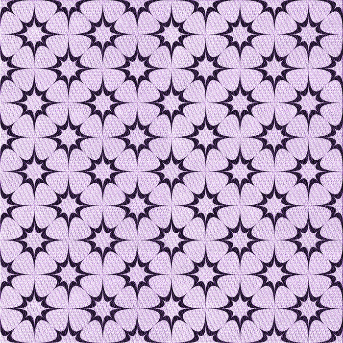 Round Machine Washable Transitional Purple Flower Purple Rug, wshpat538pur