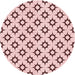 Square Machine Washable Transitional Light Rose Pink Rug in a Living Room, wshpat538rd