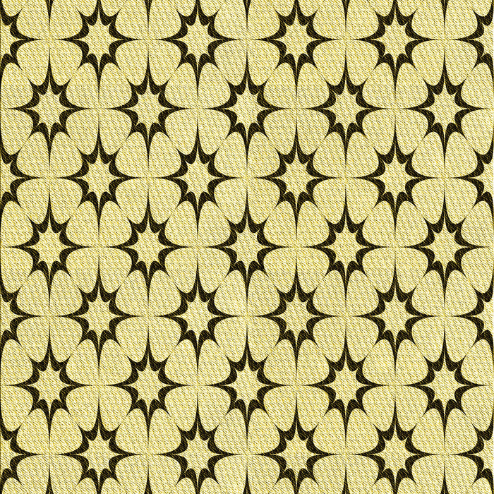 Patterned Sun Yellow Rug, pat538yw