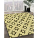 Machine Washable Transitional Sun Yellow Rug in a Family Room, wshpat538yw