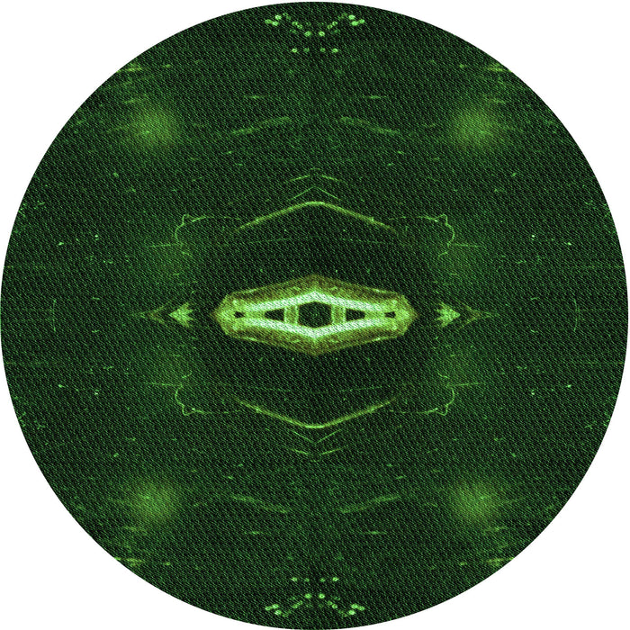 Square Patterned Green Rug, pat539grn