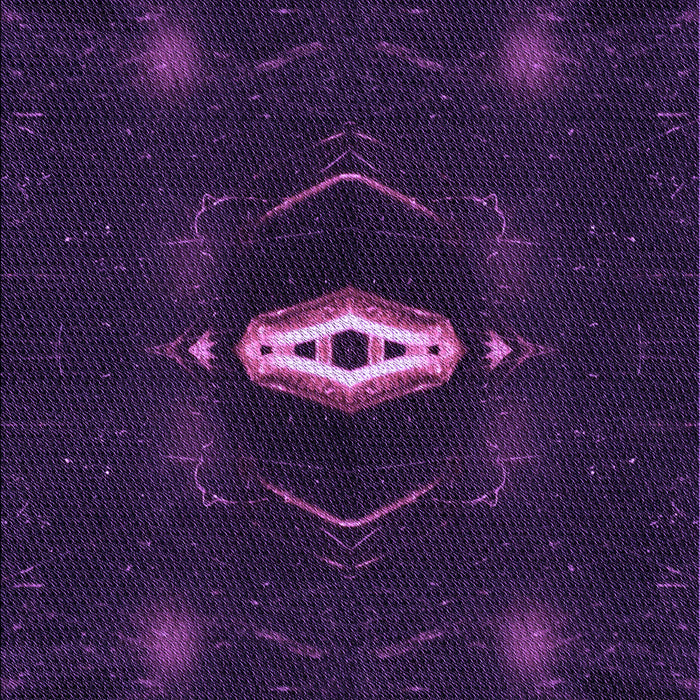 Patterned Deep Purple Rug, pat539pur