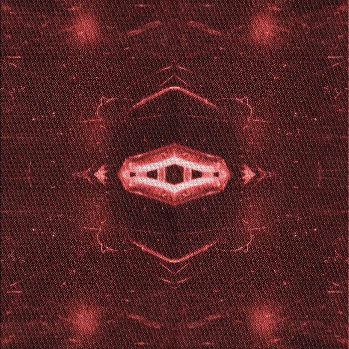 Patterned Fire Brick Red Rug, pat539rd