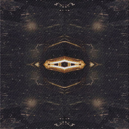 Square Patterned Black Novelty Rug, pat539