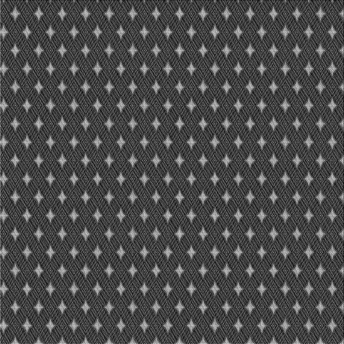 Round Patterned Charcoal Black Rug, pat54gry