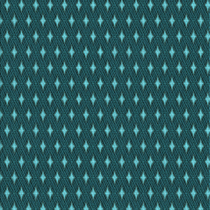 Square Patterned Deep Teal Green Rug in a Living Room, pat54lblu