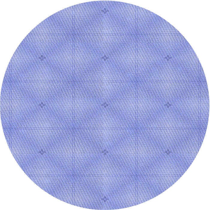 Square Machine Washable Transitional Light Slate Blue Rug in a Living Room, wshpat540blu