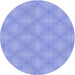 Square Patterned Light Slate Blue Rug, pat540blu