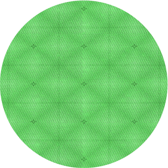 Square Machine Washable Transitional Neon Green Rug in a Living Room, wshpat540grn