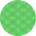 Square Patterned Neon Green Rug, pat540grn