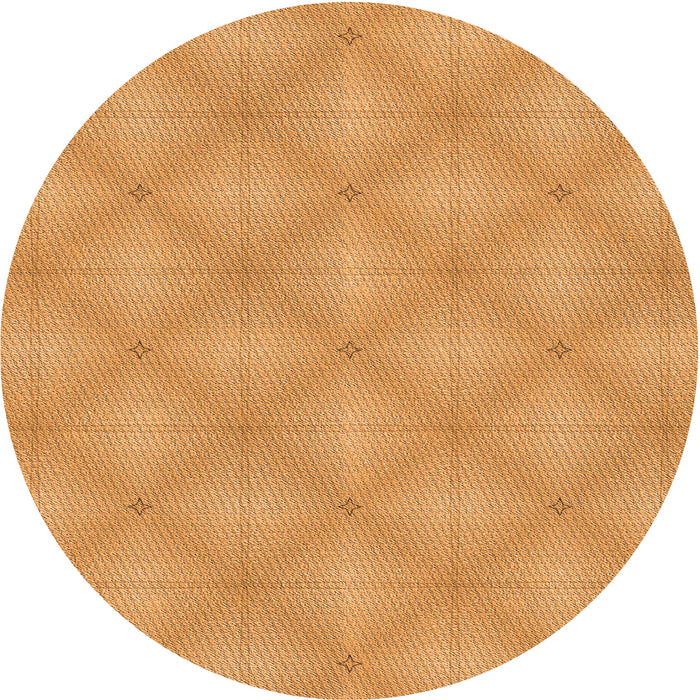 Square Patterned Neon Orange Rug, pat540org