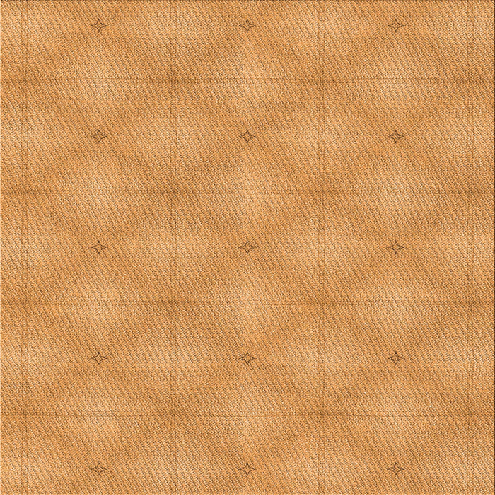 Round Patterned Neon Orange Rug, pat540org