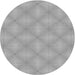 Sideview of Patterned Platinum Silver Gray Novelty Rug, pat540