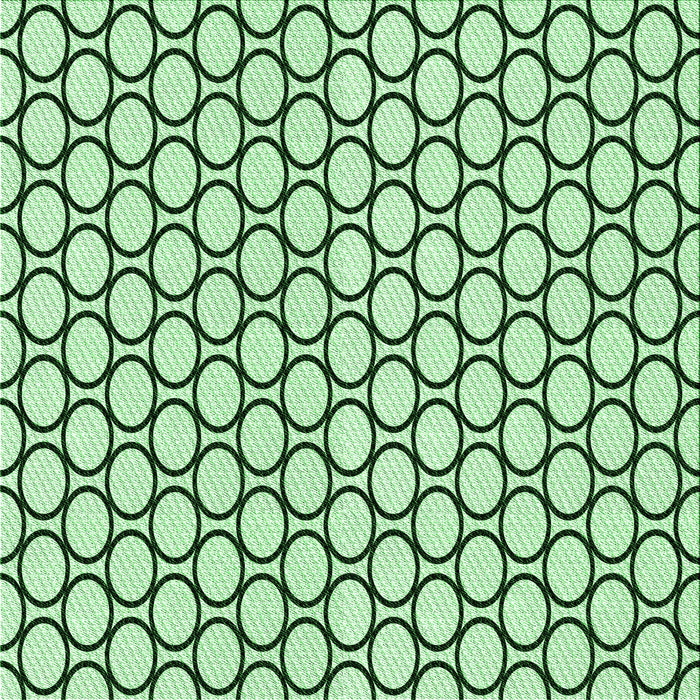 Round Patterned Mint Green Rug, pat541grn