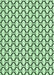 Machine Washable Transitional Mint Green Rug, wshpat541grn